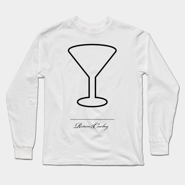 Meta Martini Glass Long Sleeve T-Shirt by ReturnoftheCowboy